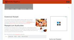 Desktop Screenshot of kostenlose-rezepte.eu