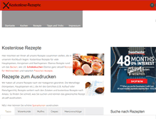 Tablet Screenshot of kostenlose-rezepte.eu